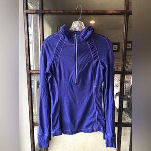 Lululemon purple running pullover size 6